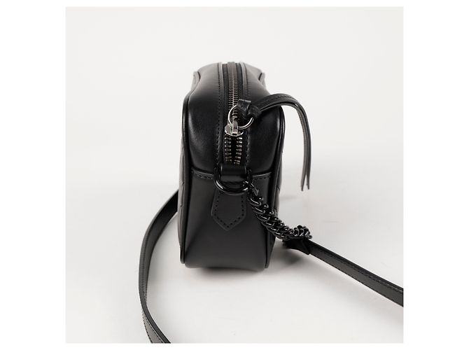 Gucci Mini Borsa a Tracolla All Black - vista 5