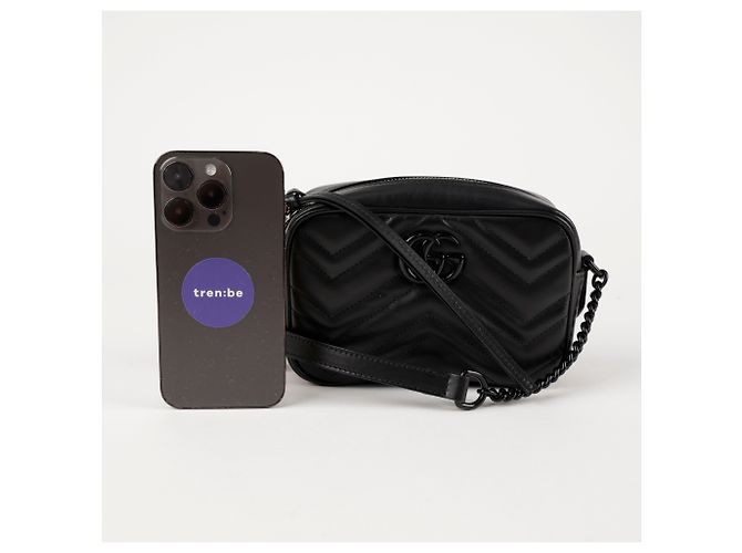 Gucci Mini Borsa a Tracolla All Black - vista 7