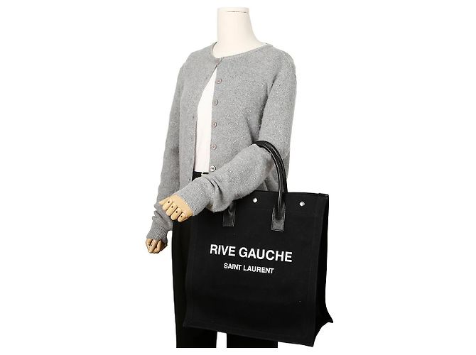 Autre Marque Sac cabas en toile Logo Noir - vue 16