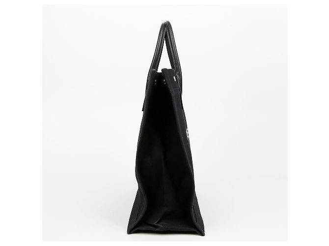 Autre Marque Sac cabas en toile Logo Noir - vue 5