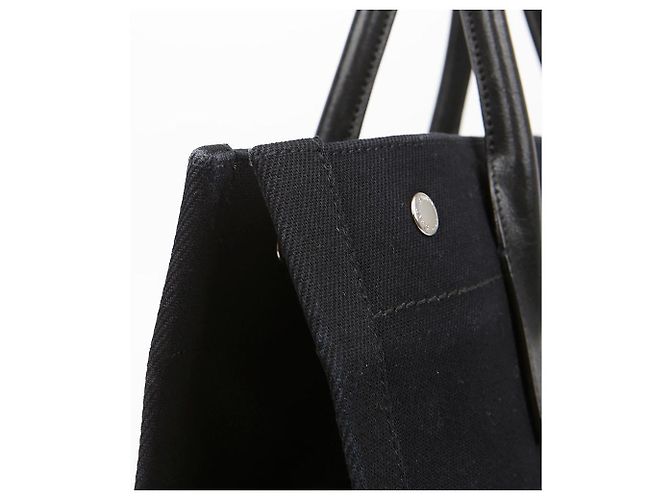 Autre Marque Sac cabas en toile Logo Noir - vue 6