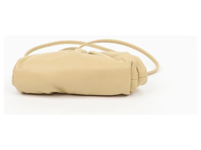 Bottega Veneta Mini Pochette con Tracolla Beige - vista 5
