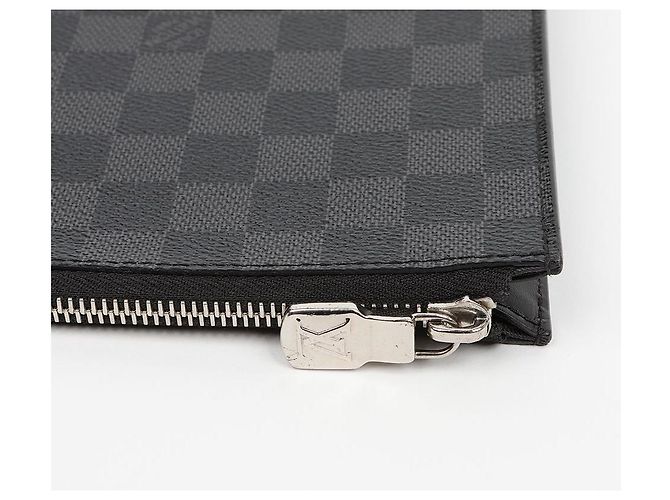 Louis Vuitton Pochette Jour GM Damier Graphite Clutch - view 6