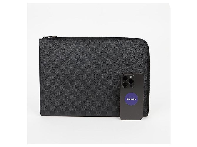 Louis Vuitton Pochette Jour GM Damier Graphite Clutch - view 7