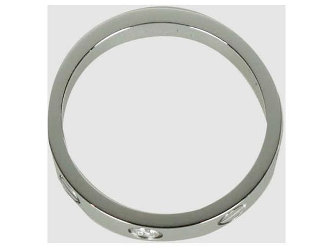 Cartier Anel Love em ouro branco e diamantes - vista 2