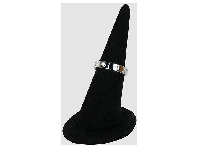 Cartier Anel Love em ouro branco e diamantes - vista 4