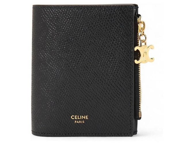 Céline Carteira compacta com fecho Triomphe Charm para mulher - vista 2