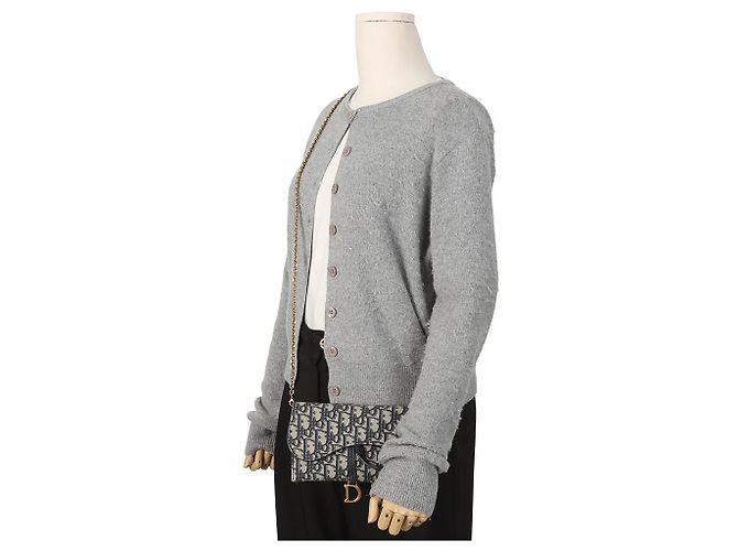 Dior Carteira longa Saddle em jacquard Oblique azul - vista 15