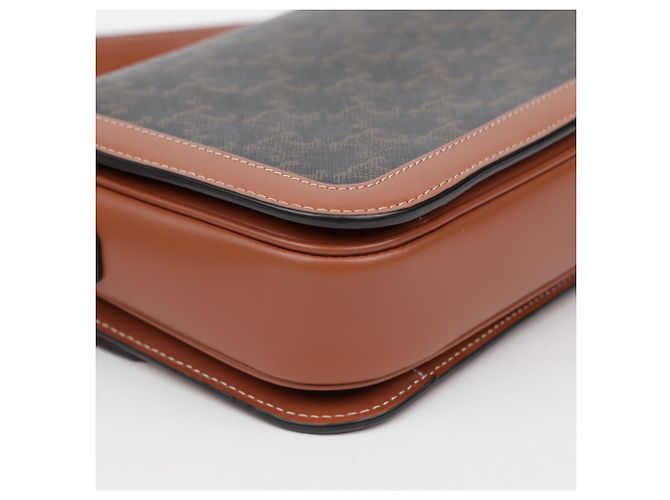 Céline Borsa a tracolla Classic Triomphe Canvas Tan - vista 12