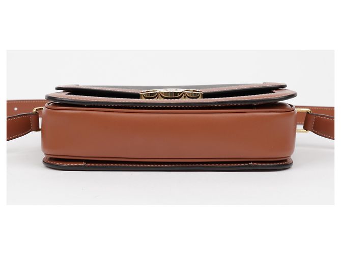 Céline Borsa a tracolla Classic Triomphe Canvas Tan - vista 6