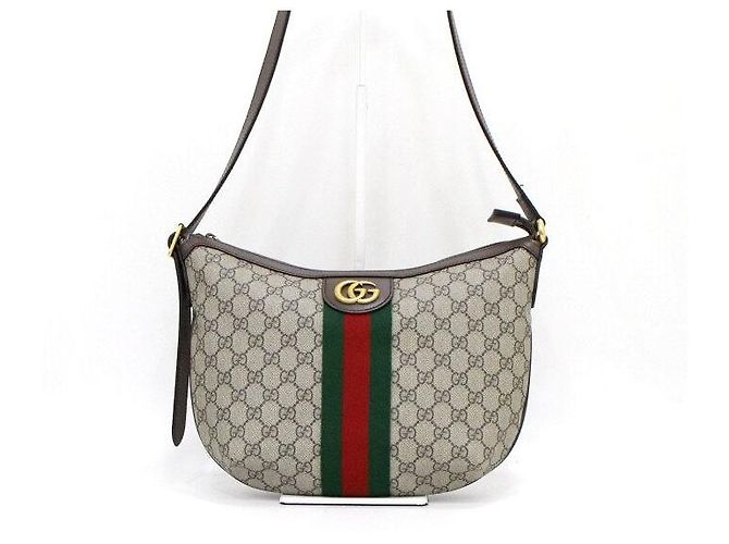 Gucci Borsa a tracolla e spalla hobo piccola Ophidia GG Canvas - vista 2