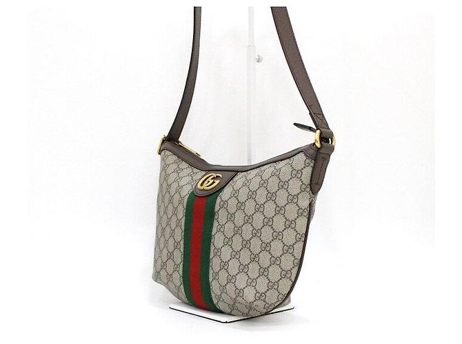 Gucci Borsa a tracolla e spalla hobo piccola Ophidia GG Canvas - vista 3