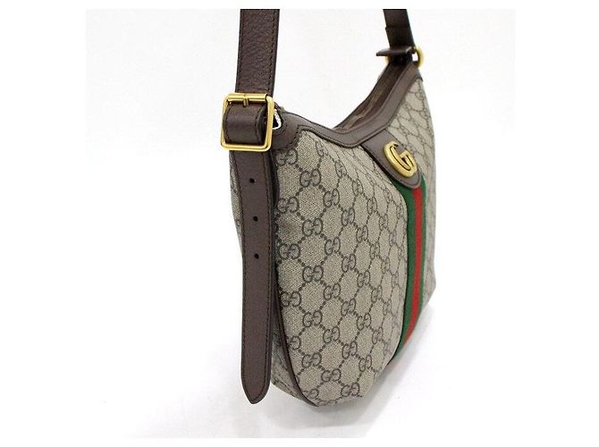 Gucci Borsa a tracolla e spalla hobo piccola Ophidia GG Canvas - vista 9