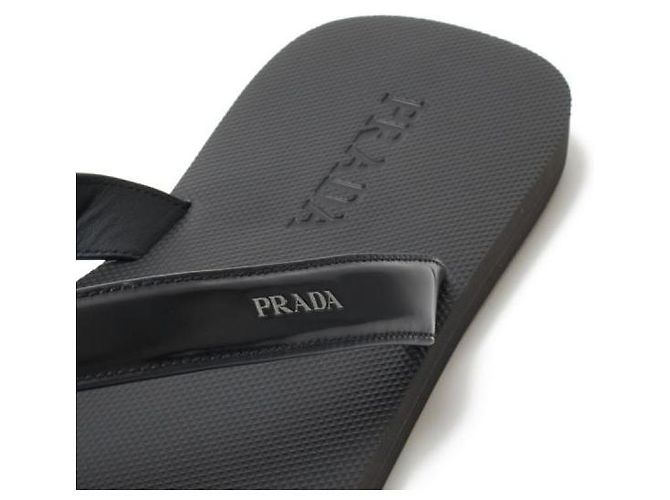 Prada Infradito in pelle spazzolata - vista 7