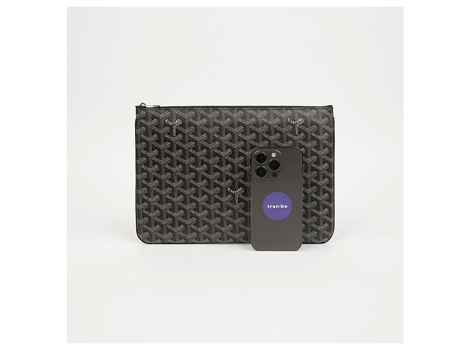 Goyard Clutch Sena MM Black Tan - vista 10