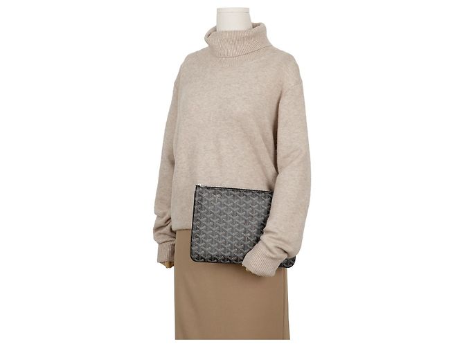 Goyard Clutch Sena MM Black Tan - vista 11