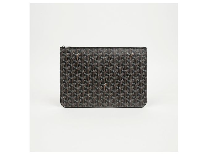 Goyard Clutch Sena MM Black Tan - vista 2