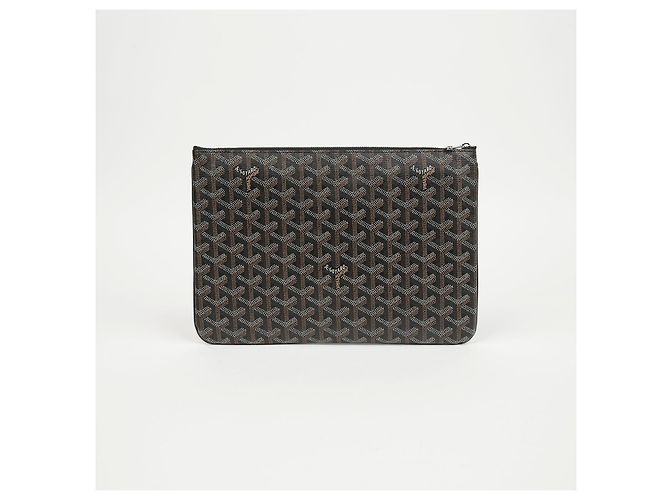Goyard Clutch Sena MM Black Tan - vista 3