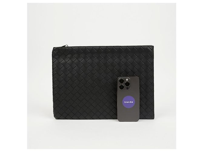 Bottega Veneta Clutch Document Intrecciato Black - vista 10