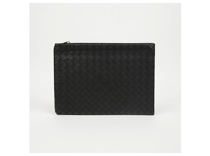 Bottega Veneta Clutch Document Intrecciato Black - vista 2