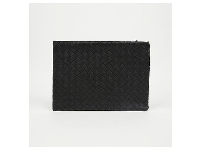 Bottega Veneta Clutch Document Intrecciato Black - vista 3