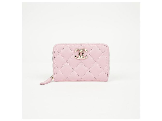 Chanel Portacarte con zip Logo - vista 2