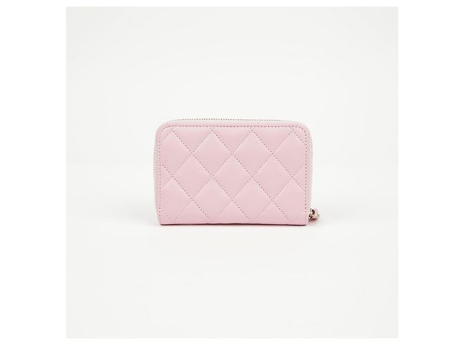 Chanel Portacarte con zip Logo - vista 3