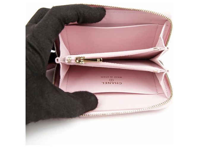 Chanel Portacarte con zip Logo - vista 6