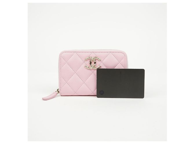 Chanel Portacarte con zip Logo - vista 7