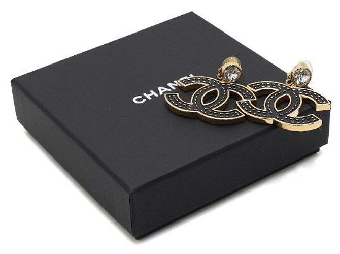 Chanel Boucles d'oreilles pendantes à clip en métal Season - vue 5