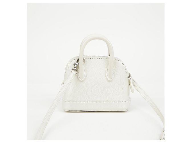 Balenciaga Mini Lederhandtasche Weiß - Ansicht 2