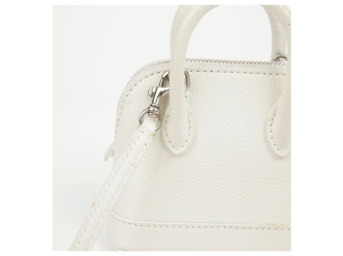 Balenciaga Mini Lederhandtasche Weiß - Ansicht 3