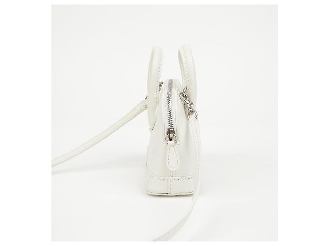 Balenciaga Mini Lederhandtasche Weiß - Ansicht 5