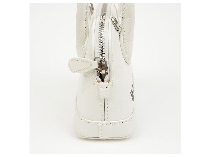 Balenciaga Mini Lederhandtasche Weiß - Ansicht 6