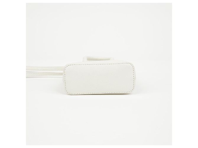 Balenciaga Mini Lederhandtasche Weiß - Ansicht 7