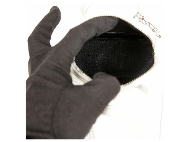Balenciaga Mini Lederhandtasche Weiß - Ansicht 9