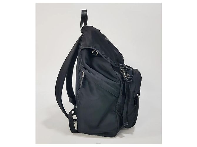 Mochila Prada de nylon negra - vista 4