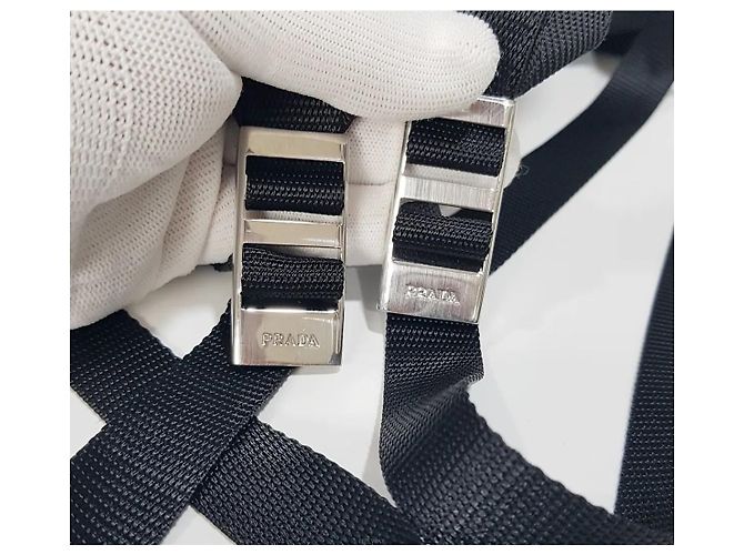 Mochila Prada de nylon negra - vista 8