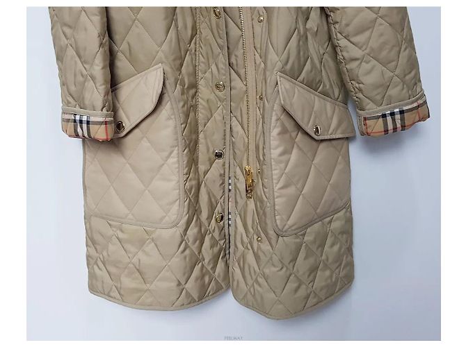 Burberry Abrigo con capucha acolchado de diamante - vista 2