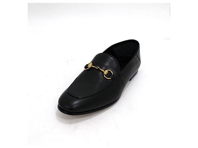 Gucci Mocassins à mors pour hommes en cuir noir - vue 2