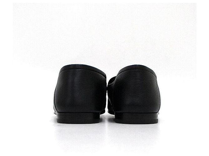 Gucci Mocassins à mors pour hommes en cuir noir - vue 6
