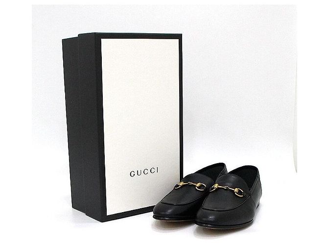Gucci Mocassins à mors pour hommes en cuir noir - vue 8
