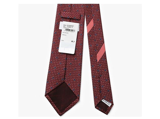 Salvatore Ferragamo Cravatta in seta con stampa Gancini - vista 6