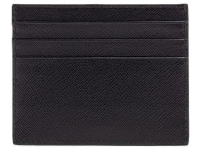 Prada Portacarte Triangle in Saffiano - vista 3