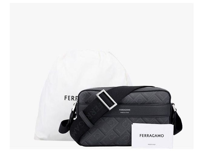 Salvatore Ferragamo Borsa a tracolla monogramma Gancini - vista 9