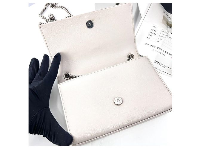 Autre Marque Borsa a tracolla Kate con nappe White - vista 11
