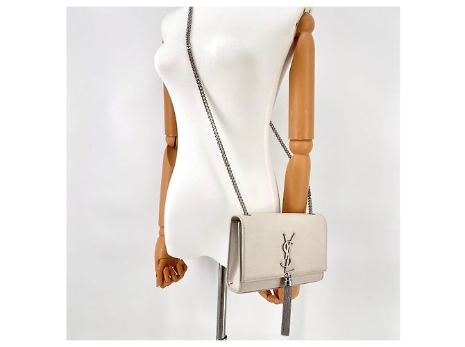 Autre Marque Borsa a tracolla Kate con nappe White - vista 12