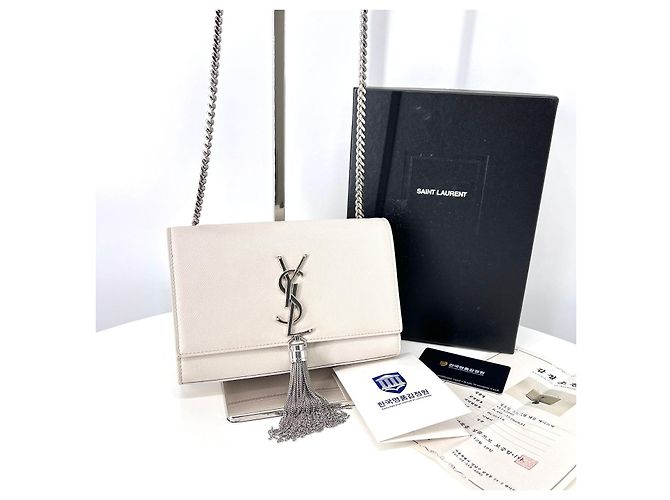 Autre Marque Borsa a tracolla Kate con nappe White - vista 3
