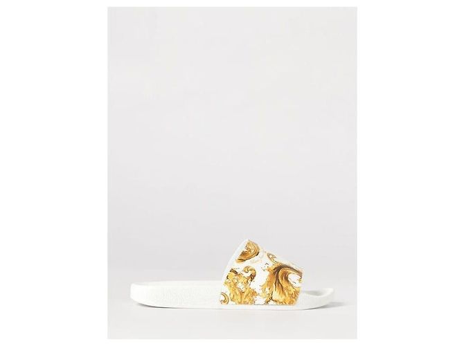 Versace Sandali slide in gomma stampati - vista 4