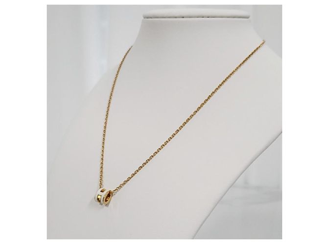 Hermès Mini Pop Women's Necklace Yellow Gold Blanc - view 7